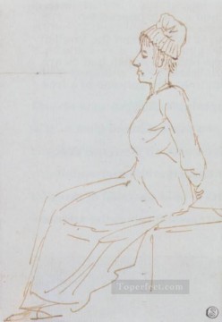  louis lienzo - María Antonieta en el camino hacia la guillotina Neoclasicismo Jacques Louis David